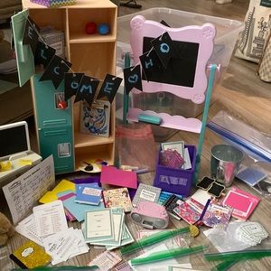 Many set’s together of 18 inch doll, hours of fun